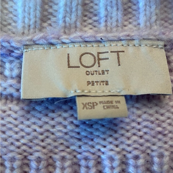 Loft Outlet Women’s NWT Purple Ombré Long Sleeve Sweater, Size XS Petite - Picture 3 of 11